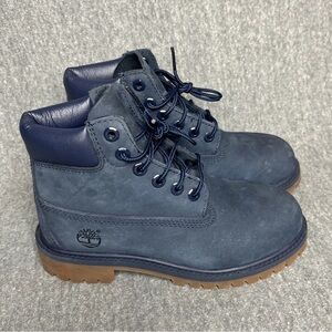 Kids Timberland Premium 6-Inch Boot Size 1 In Navy